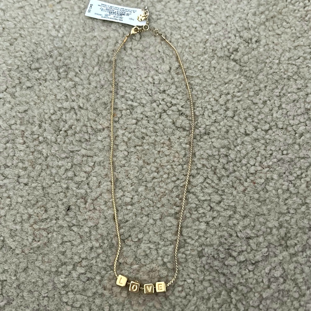 Lucky brand - Gold adjustable “LOVE” necklace